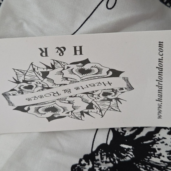 Strapless Black and White Floral Dress - Picture 6 of 6